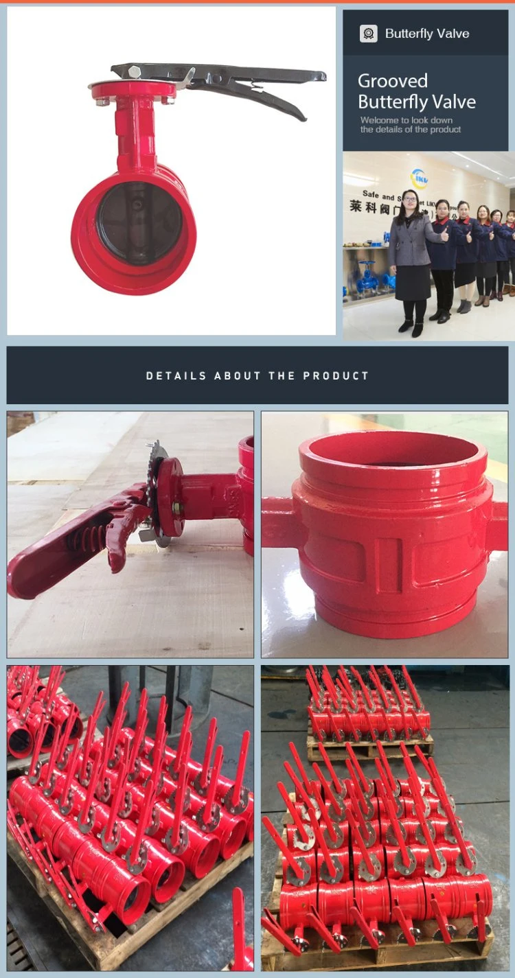 Intelligent Signal Control Water Safety Grooved Like Valve Butterfly Valve Fire Fighting 4 Inch Price