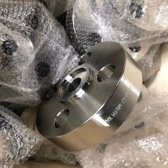 Brida Wn de soldadura a tope de cuello forjado de acero inoxidable